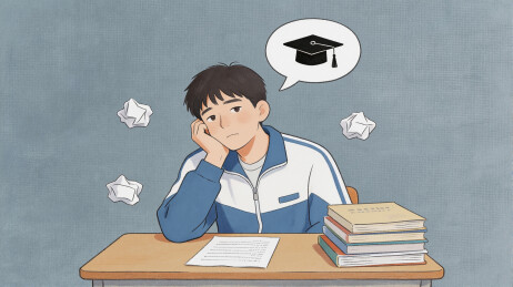 学生备考幻想毕业季