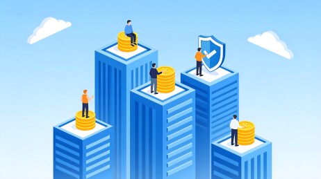 金融建筑与人物活动