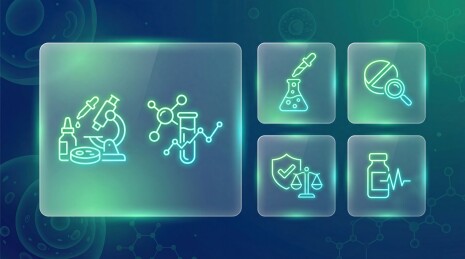 科技医疗主题图标集合
