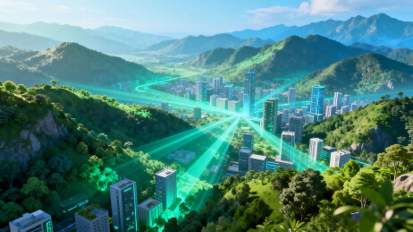未来科技都市景观