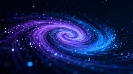 炫彩星系漩涡抽象图案