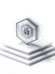 科技感锁形图标设计