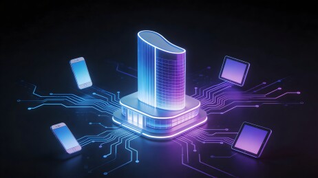 科技大楼与智能设备互联