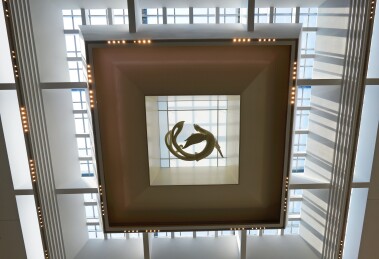 河南安阳殷墟博物馆建筑内部大厅