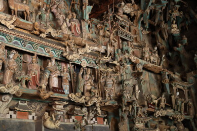 山西平遥双林寺释迦殿佛传故事悬塑