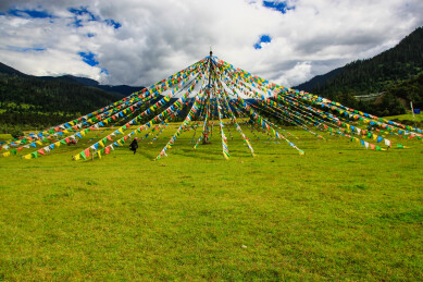 中国西藏林芝鲁朗风景区