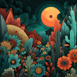 奇幻夜景植物园
