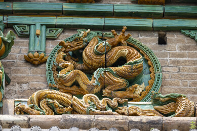 山西临汾广胜寺飞虹塔琉璃塔