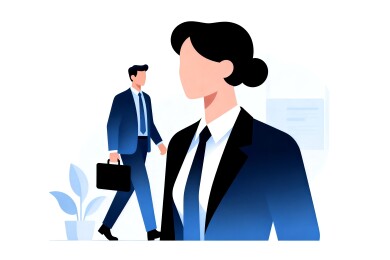 商务团队会议讨论插画