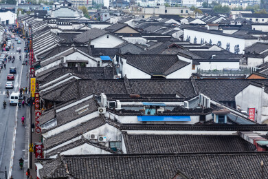 中国浙江杭州上城区河坊街