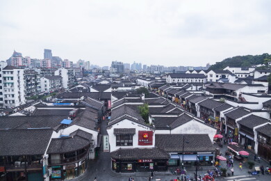中国浙江杭州上城区河坊街