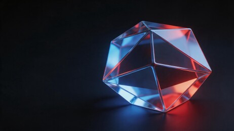 光影交错的几何晶体艺术
