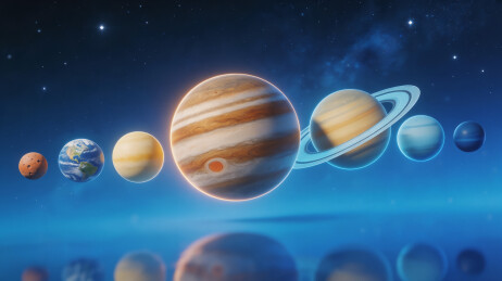 太阳系八大行星排列