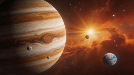 木星与地球行星环绕恒星