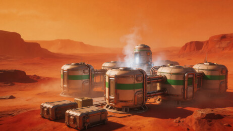 火星基地全景图