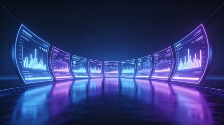科技数据大屏商务背景