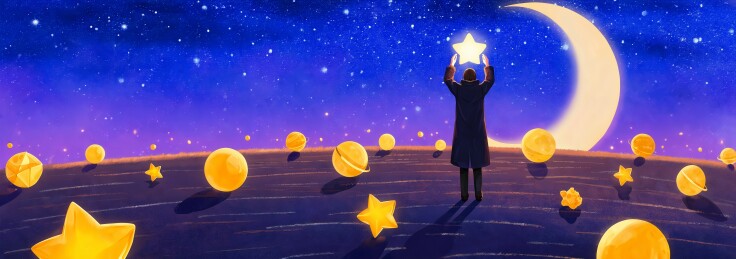 摘星男子与梦幻星空