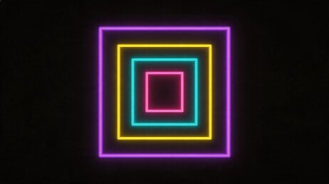 霓虹灯方形图案设计