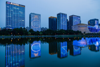 中国浙江杭州滨江公园