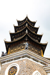 贵阳北天主教堂建筑特写