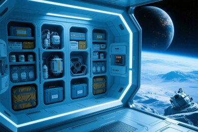 太空舱科幻空间场景