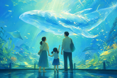 亲子水族馆观鲸