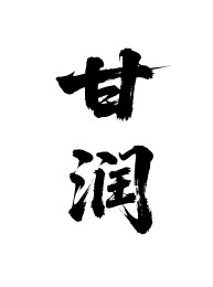 甘润矢量书法手写毛笔字