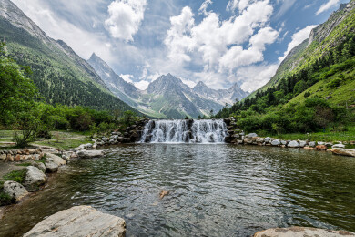 中国四川省阿坝州毕棚沟夏季风景