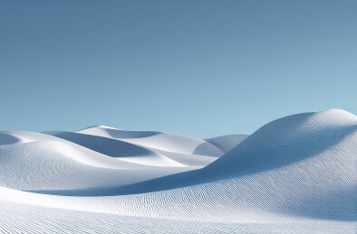 雪原沙丘起伏景象