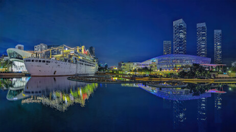 中国深圳海上世界夜景