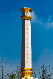 中国江苏省南京市牛首山石像经幢柱装饰建筑