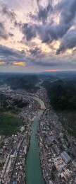 贵州镇远古镇·舞阳河畔太极古城夜景与山水