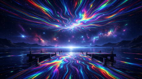 深空探测幻坞纹背景