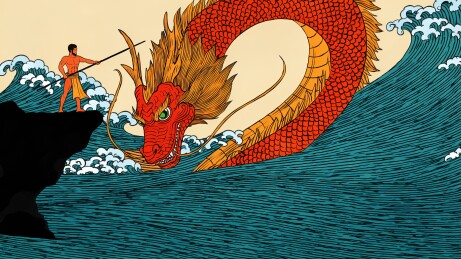 礁石勇士战海怪神龙