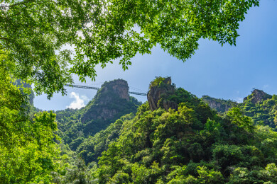 天台县天台山风景名胜区琼台仙谷高山景色
