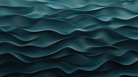 3D渲染平滑渐变表面深蓝绿至深海军蓝