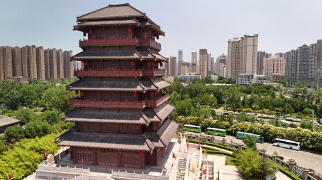 汉护城湖大风阁