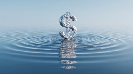 水花美元符号金融图