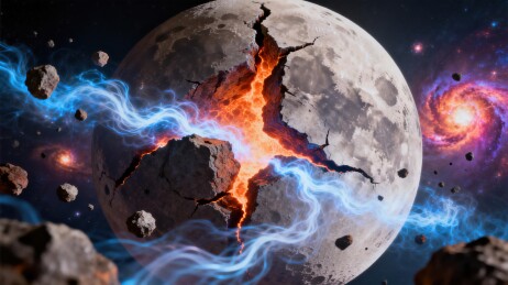 星球裂变与宇宙能量爆发