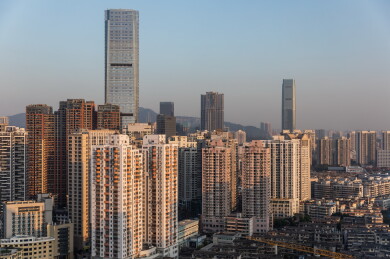 中国广东省深圳市城市风光