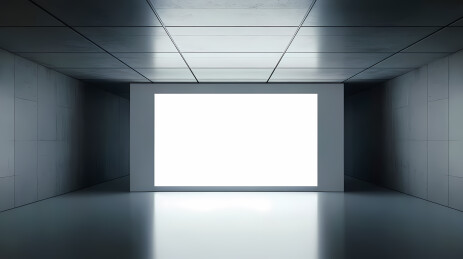 现代空白展厅走廊