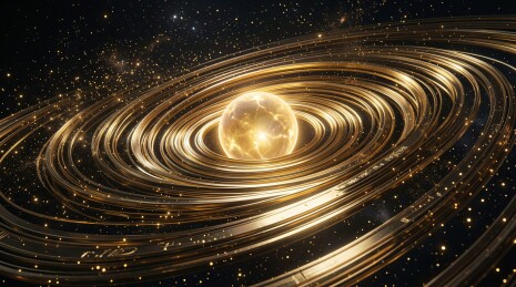 宇宙蛋状核心与环绕轨道