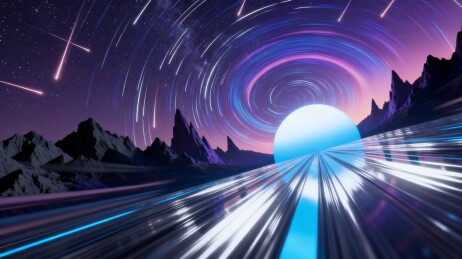 未来宇宙高速穿越