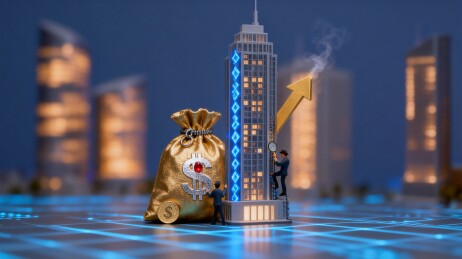 高楼大厦与财富象征