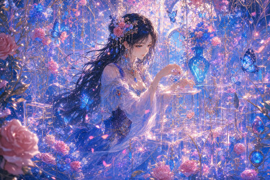 蓝花园里的策展人