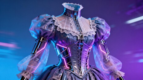 发光复古礼服展示