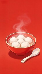 热腾腾的汤圆