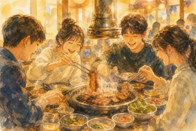 暖灯围炉烤肉