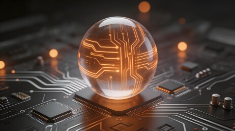 科技感电路球体设计