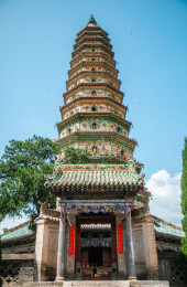 山西省临汾市洪洞县广胜寺上寺飞虹塔